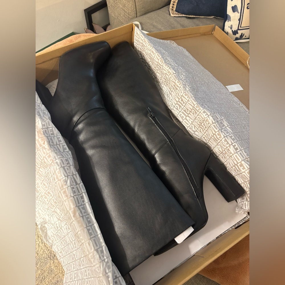 Steve Madden Black Heeled Boots